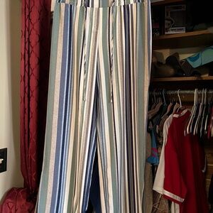 Striped Wide Leg Pants